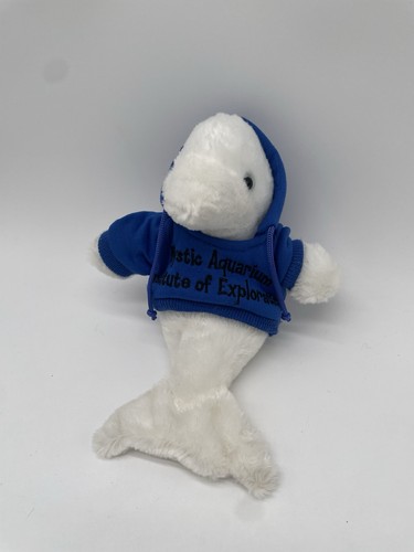 Blue hoodie dolphin plush - dolphin,