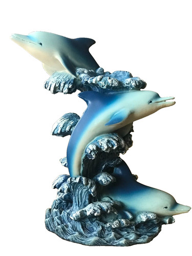 Turtle king blue dolphin - dolphin, trio