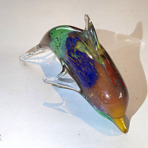 Murano style art glass - murano, dolphin